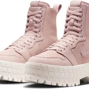 Nike Jordan Air Force Women's Blush Pink Platform Sneakers NEW